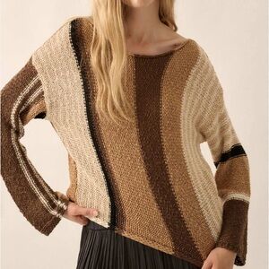 Promesa
No Rules Colorblock Striped Knit Sweater
AB4